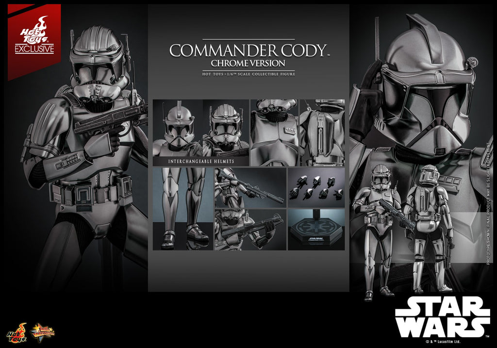 Commander Cody (Chrome Version) Star Wars Sixth Scale Figure