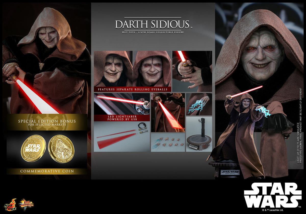 Darth Sidious Star Wars Sixth Scale Figure