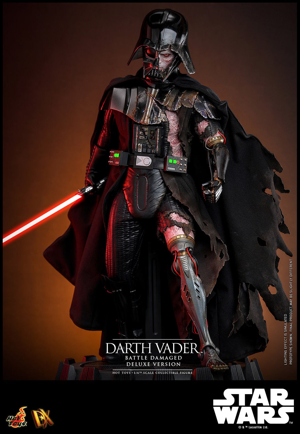 Darth Vader (Battle Damaged) Star Wars Sixth Scale Figure