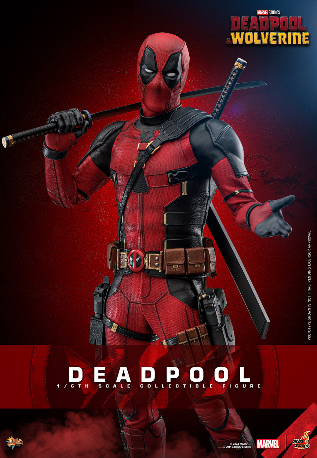 Deadpool Marvel Sixth Scale Figure