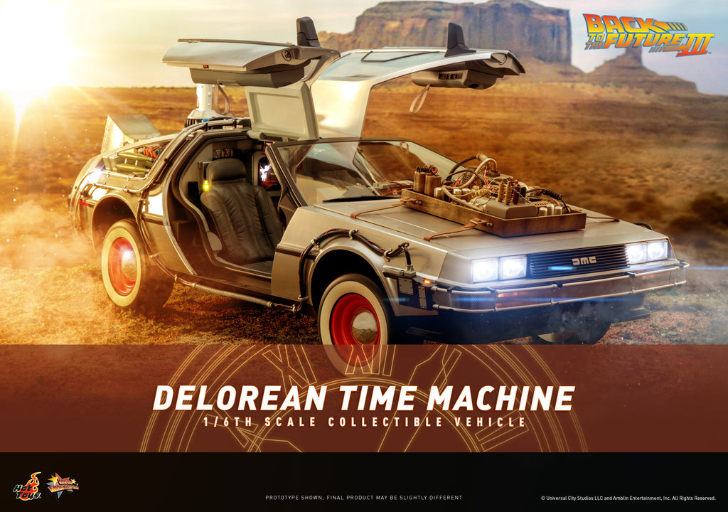 DeLorean Time Machine Back to the Future Sixth Scale Figure Accessory