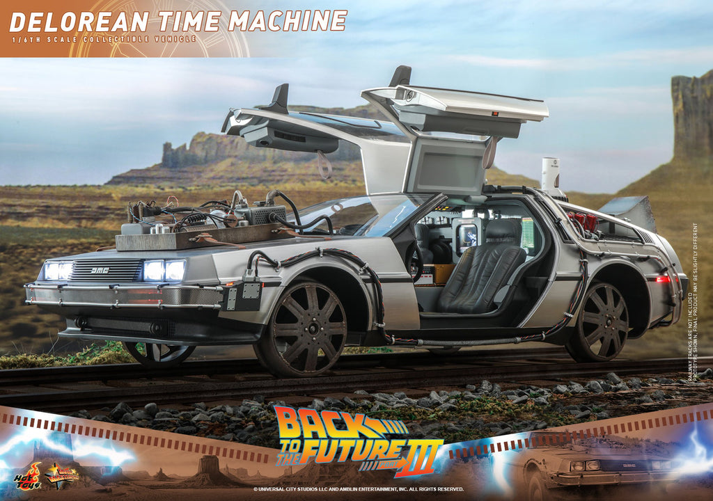 DeLorean Time Machine Back to the Future Sixth Scale Figure Accessory