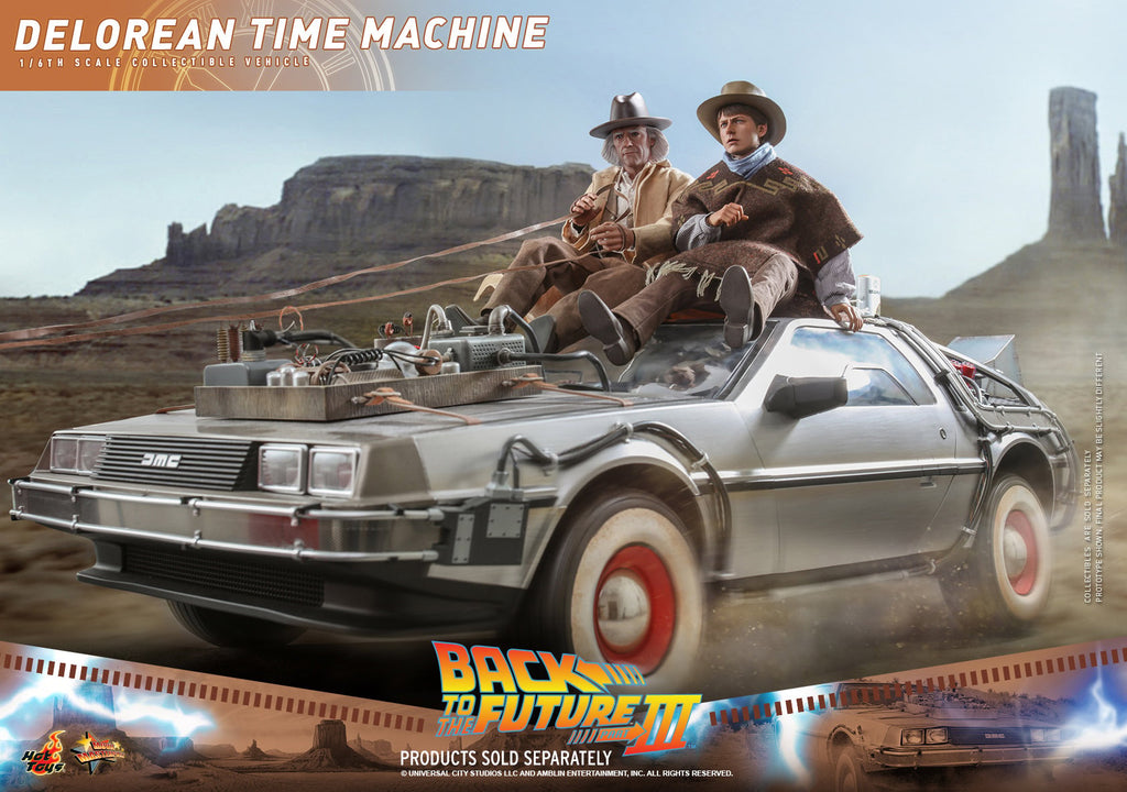 DeLorean Time Machine Back to the Future Sixth Scale Figure Accessory