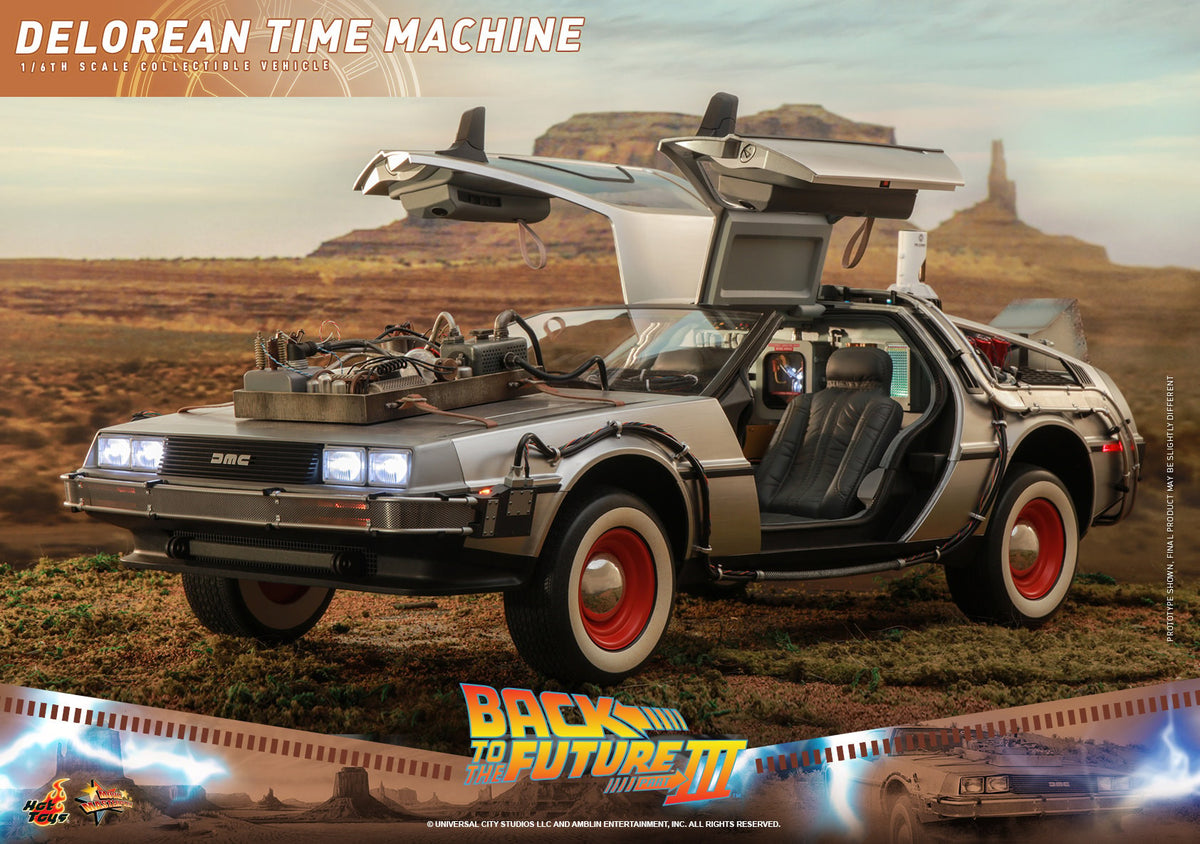 DeLorean Time Machine Back to the Future Sixth Scale Figure Accessory