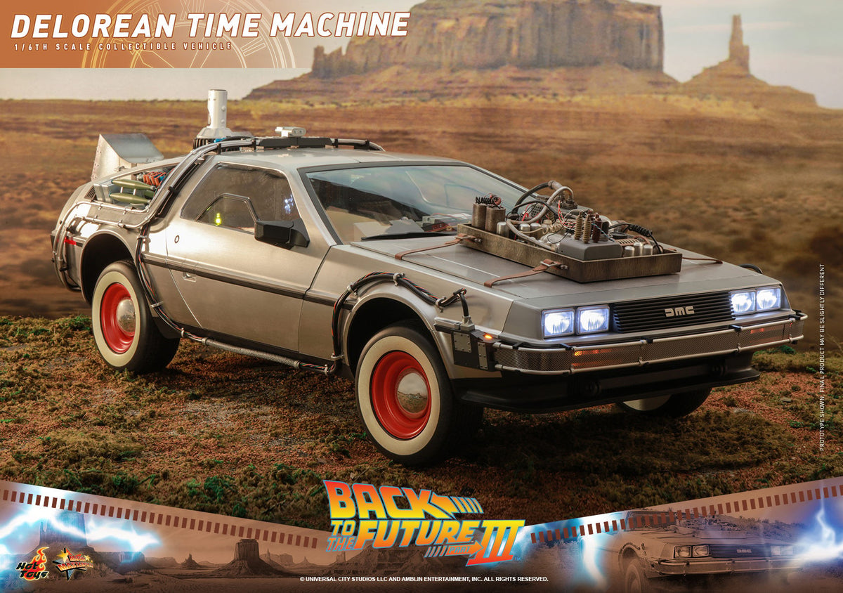 DeLorean Time Machine Back to the Future Sixth Scale Figure Accessory