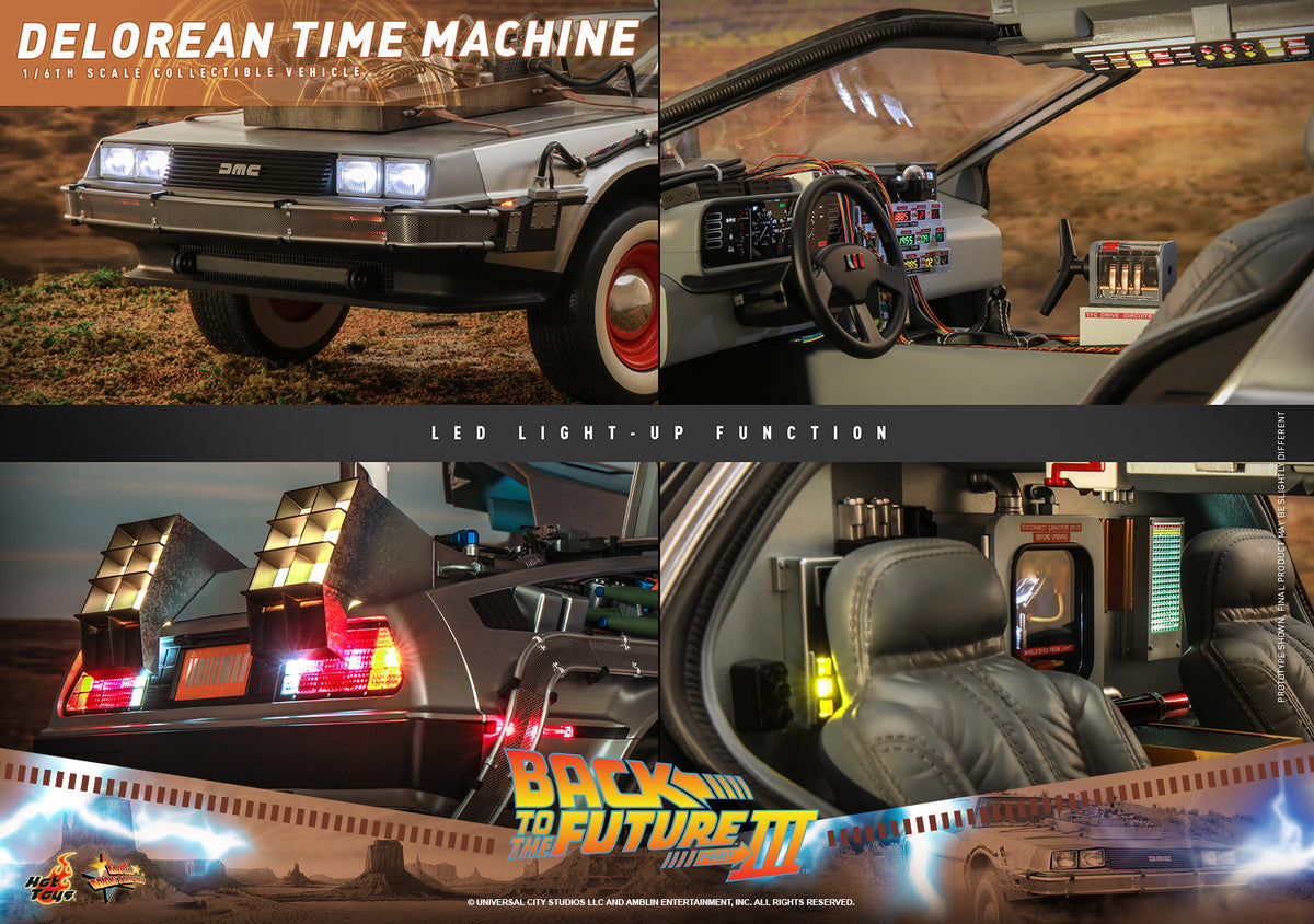 DeLorean Time Machine Back to the Future Sixth Scale Figure Accessory