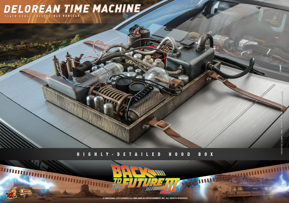 DeLorean Time Machine Back to the Future Sixth Scale Figure Accessory