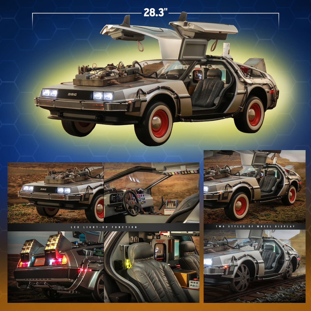 DeLorean Time Machine Back to the Future Sixth Scale Figure Accessory