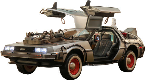 DeLorean Time Machine Back to the Future Sixth Scale Figure Accessory