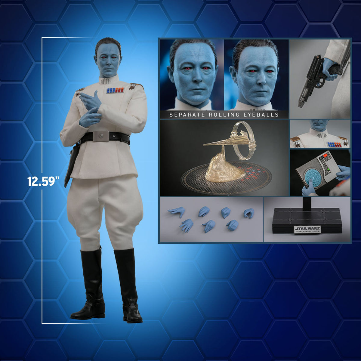 Grand Admiral Thrawn Star Wars Sixth Scale Figure