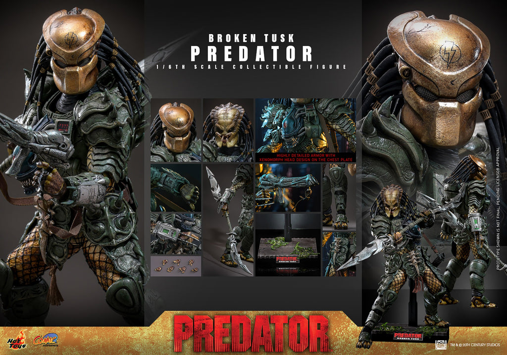 Broken Tusk Predator Alien VS Predator Sixth Scale Figure