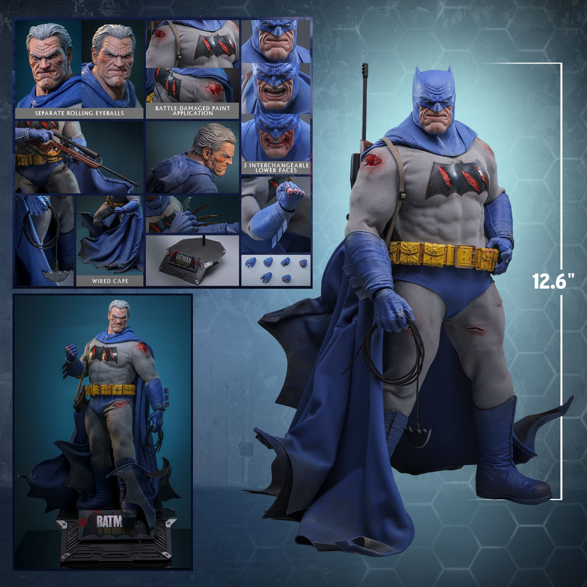 Batman (Battle Damaged Version) DC Sixth Scale Figure