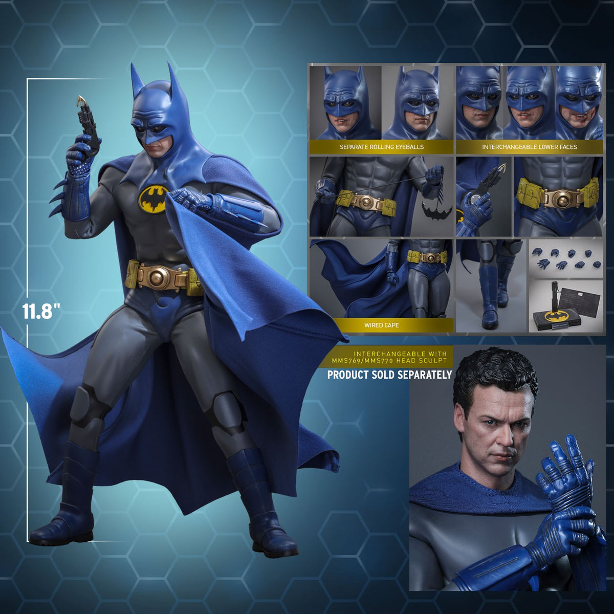 Batman (Blue & Grey Suit) DC Sixth Scale Figure