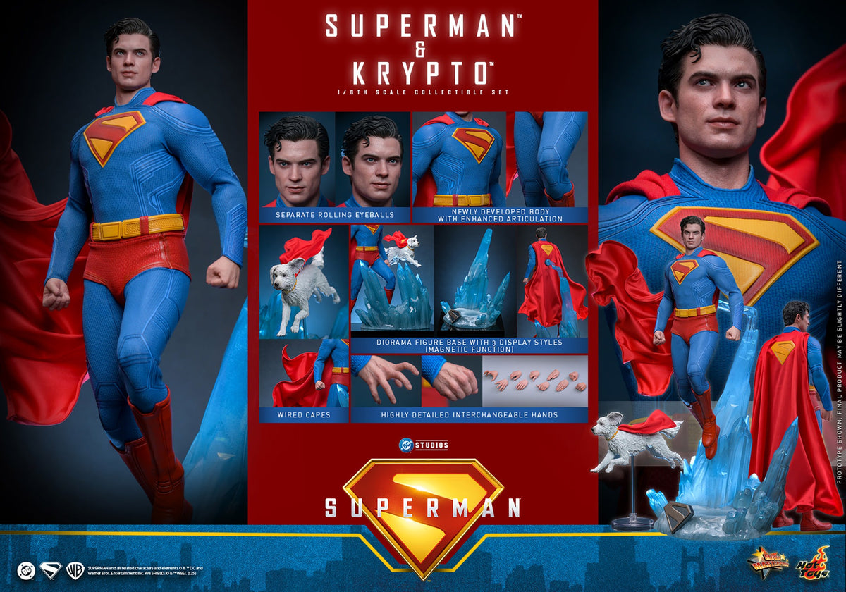 Superman & Krypto DC Sixth Scale Figure Set