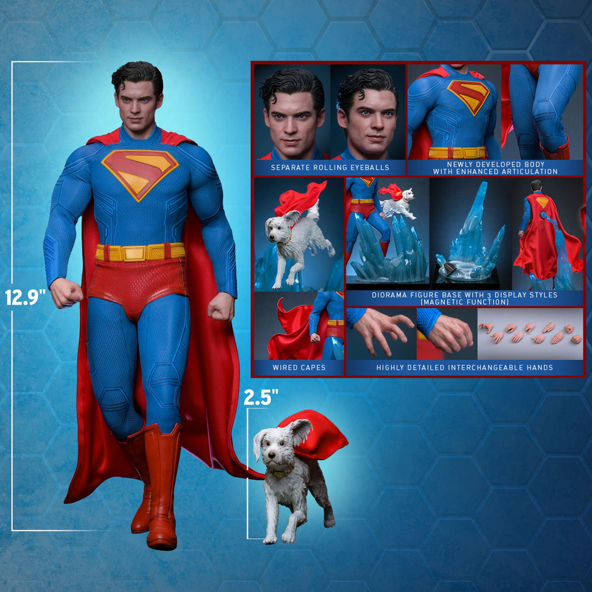 Superman & Krypto DC Sixth Scale Figure Set