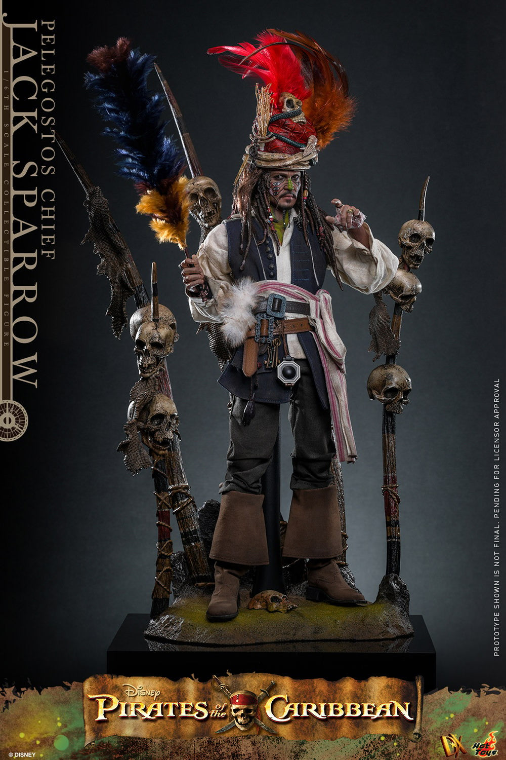 Pelegostos Chief Jack Sparrow Disney Sixth Scale Figure