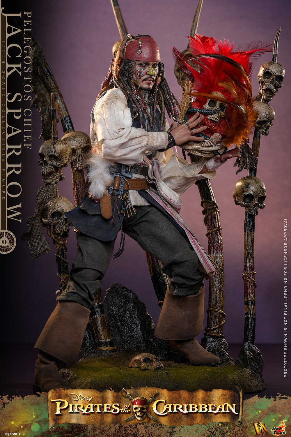 Pelegostos Chief Jack Sparrow Disney Sixth Scale Figure