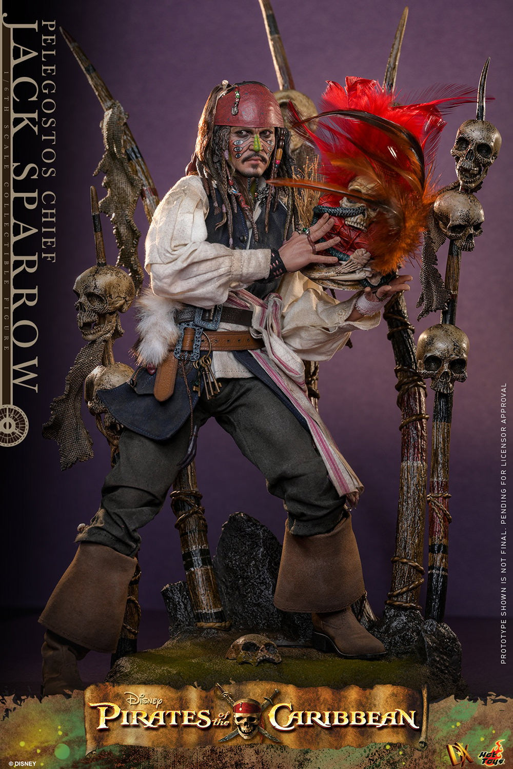 Pelegostos Chief Jack Sparrow Disney Sixth Scale Figure