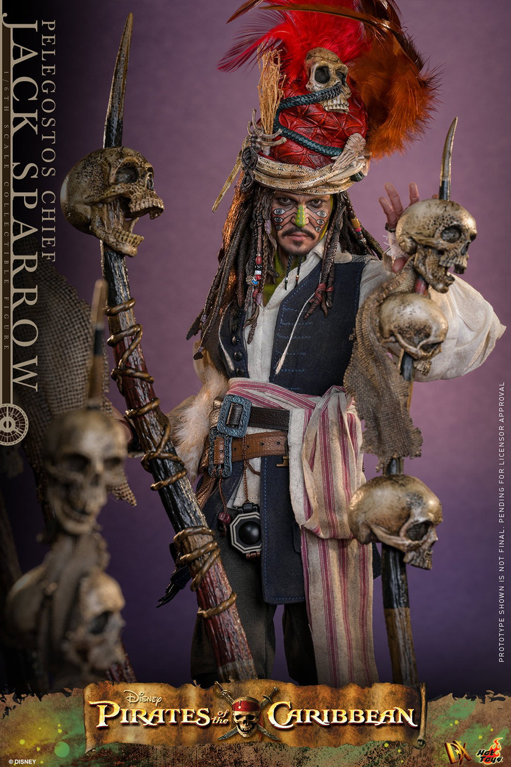 Pelegostos Chief Jack Sparrow Disney Sixth Scale Figure
