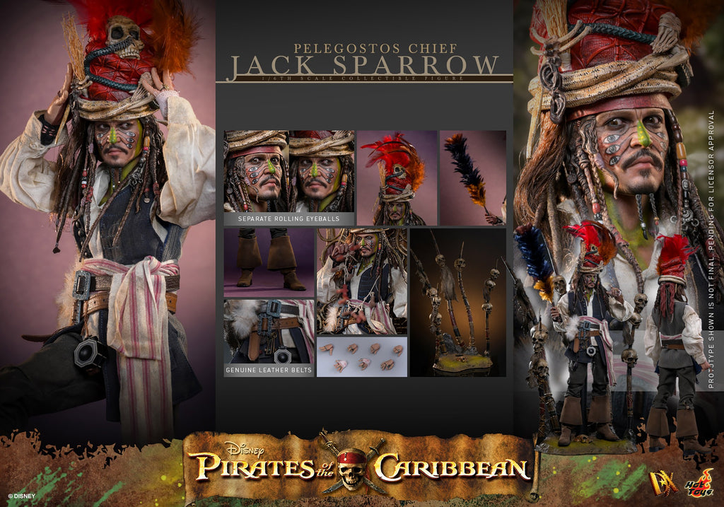 Pelegostos Chief Jack Sparrow Disney Sixth Scale Figure