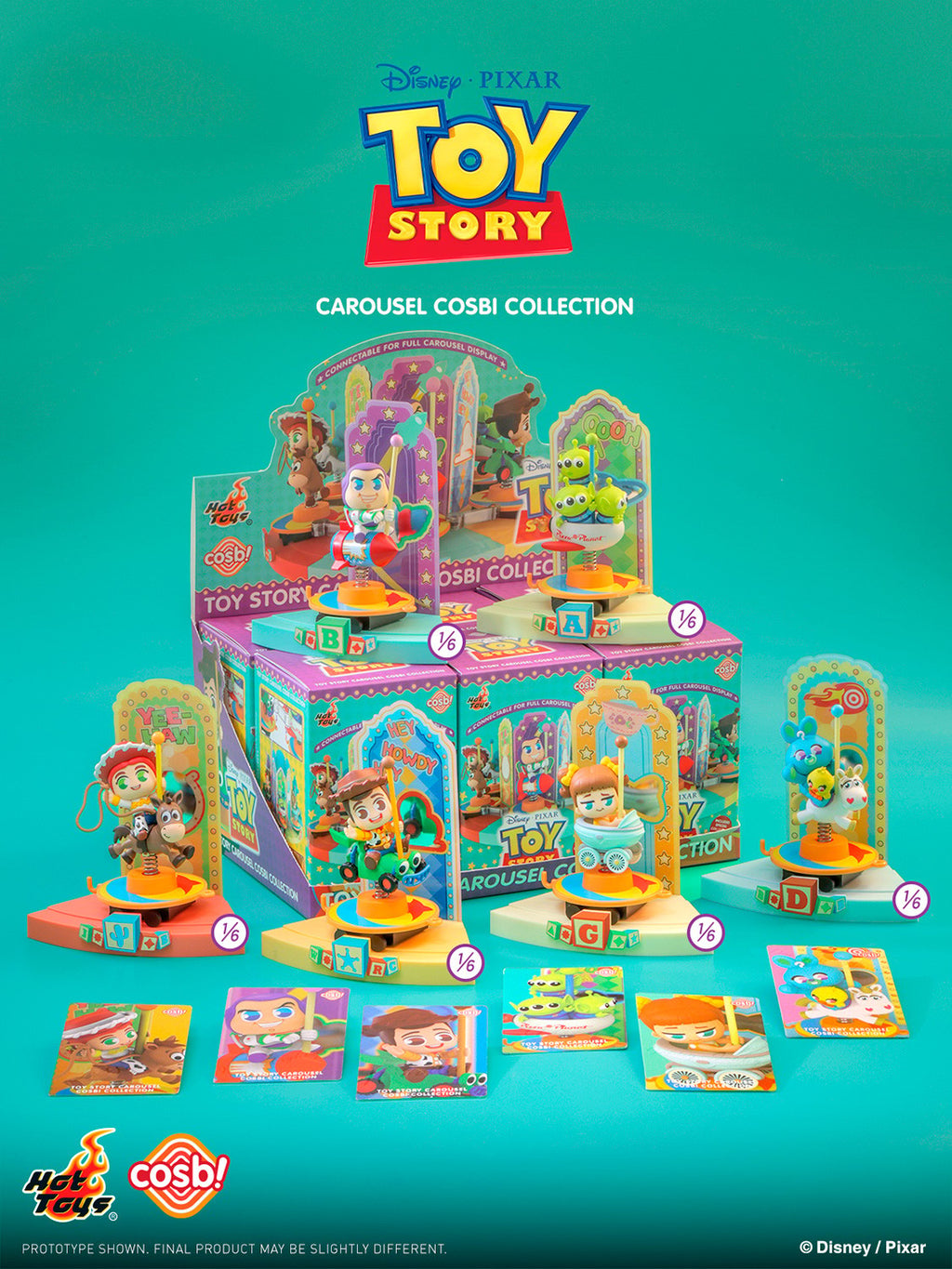 Toy Story Carousel Cosbi Collection Disney Blind Box Set