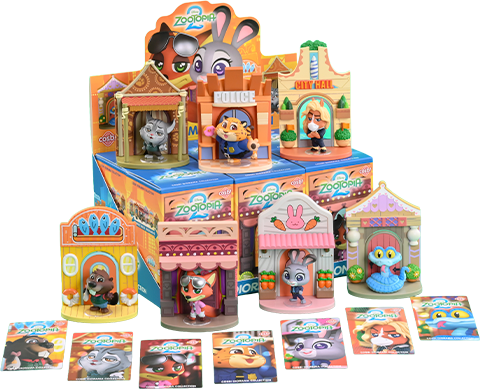Zootopia 2 Cosbi Diorama Collection Disney Blind Box Set