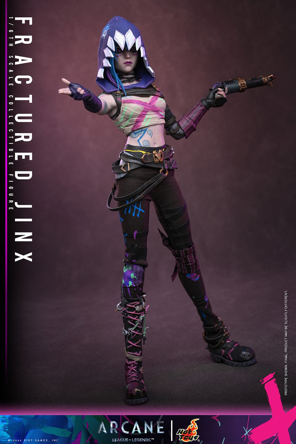 Fractured Jinx League of Legends Sixth Scale Figure
