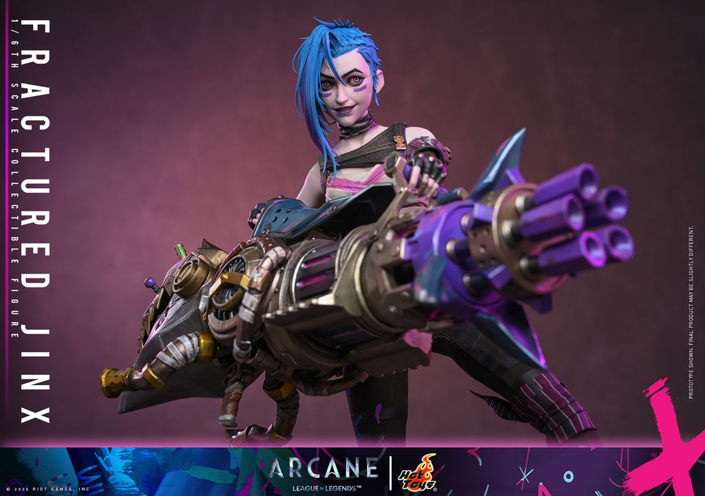Fractured Jinx League of Legends Sixth Scale Figure