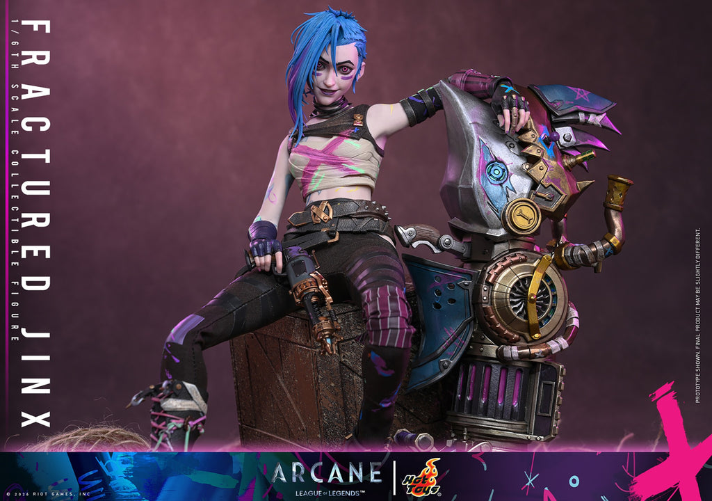 Fractured Jinx League of Legends Sixth Scale Figure