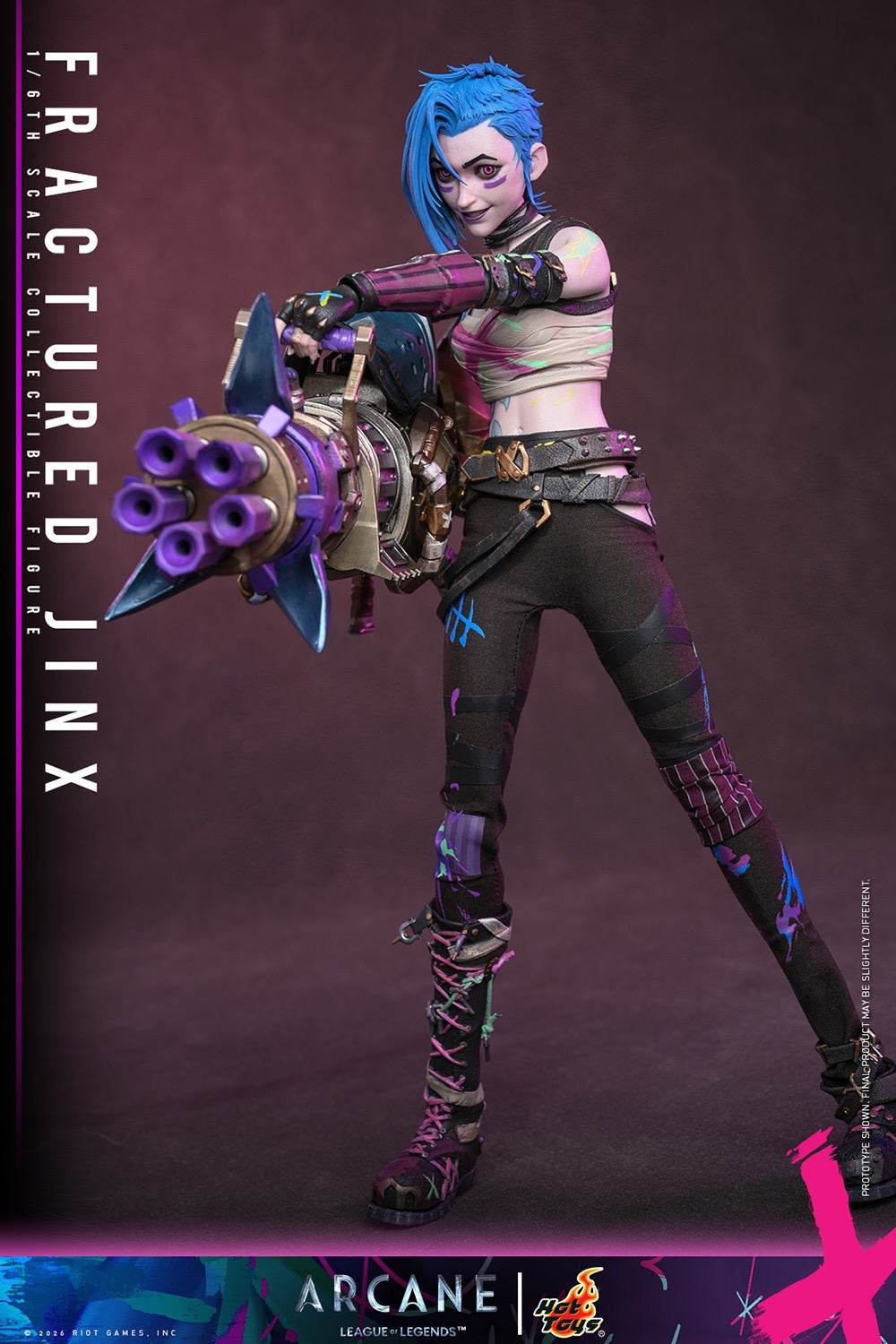 Fractured Jinx League of Legends Sixth Scale Figure