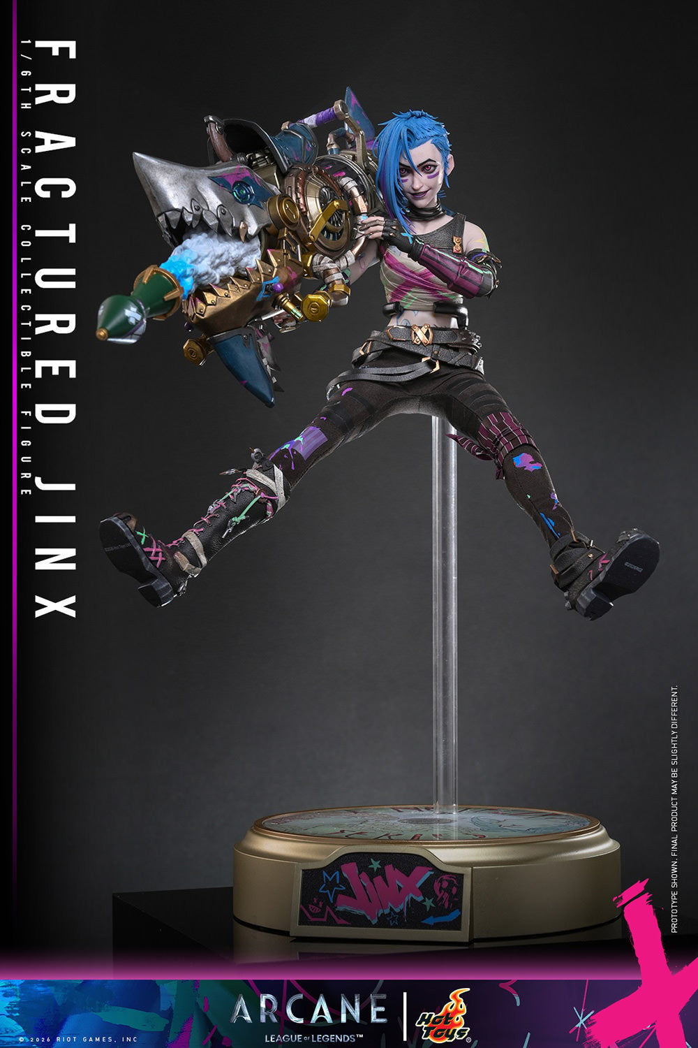 Fractured Jinx League of Legends Sixth Scale Figure