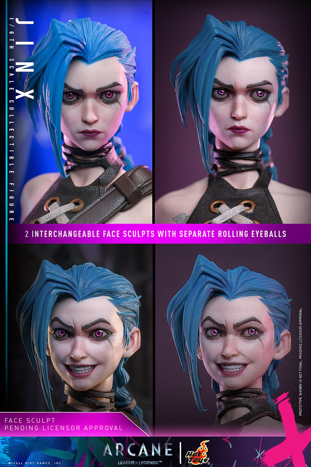 Jinx League of Legends Sixth Scale Figure