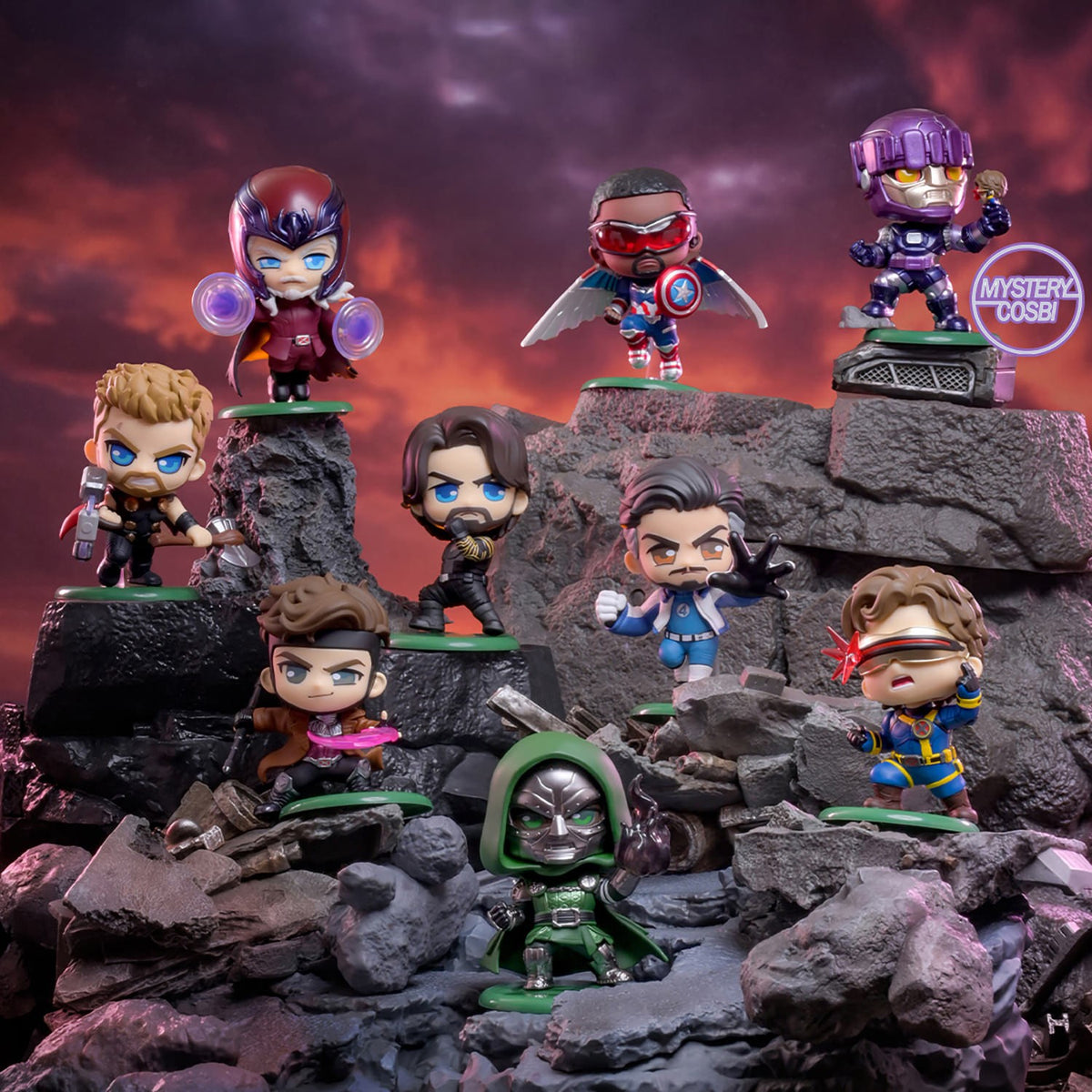 Avengers: Doomsday Cosbi Bobble-Head Collection Marvel Blind Box Set