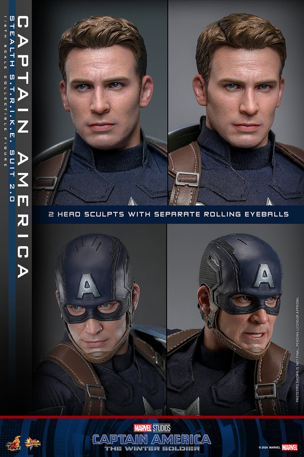 Captain America (Stealth S.T.R.I.K.E. Suit) 2.0 Marvel Sixth Scale Figure