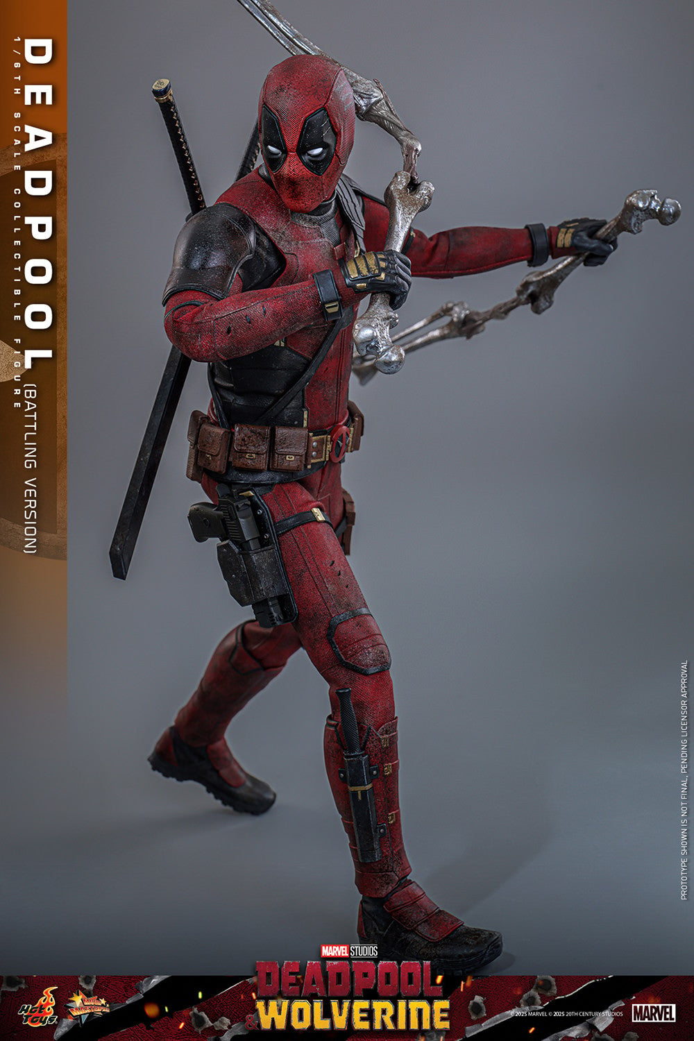Deadpool (Battling Version) Marvel Sixth Scale Figure