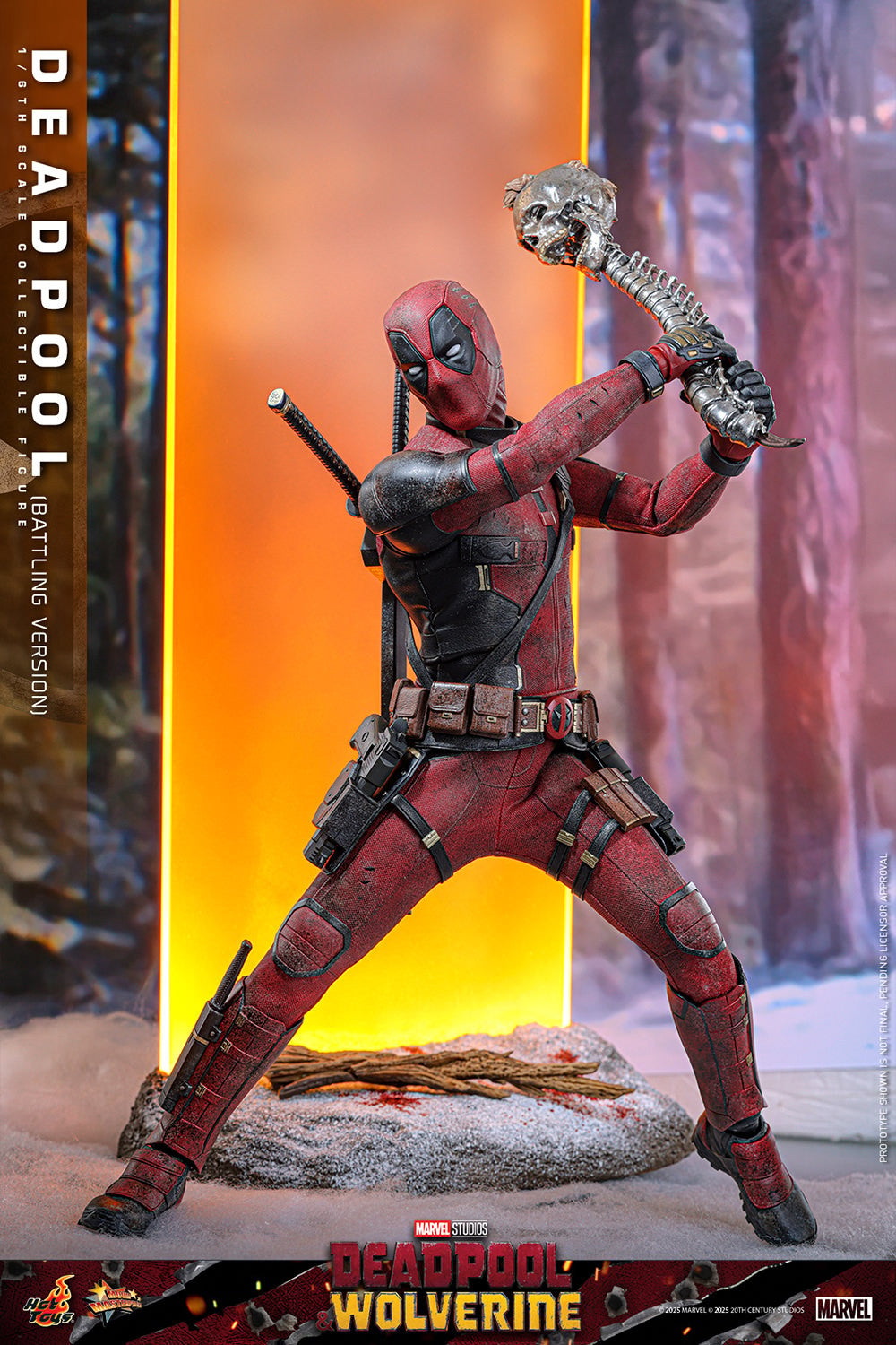 Deadpool (Battling Version) Marvel Sixth Scale Figure