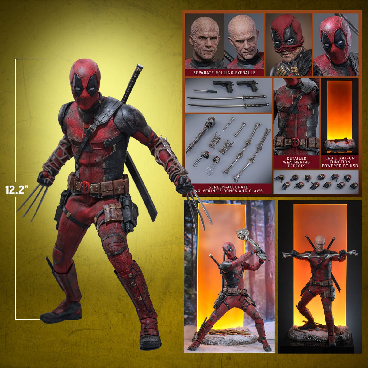 Deadpool (Battling Version) Marvel Sixth Scale Figure