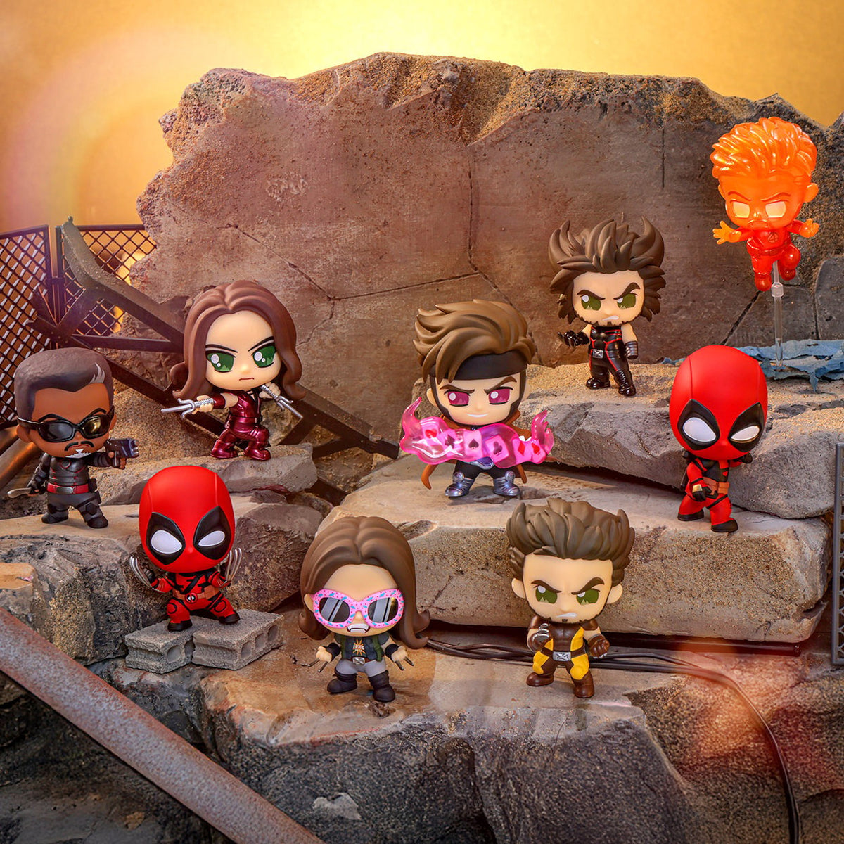 Deadpool & Wolverine Cosbi Bobble-Head Collection (Series 2) Marvel Blind Box Set