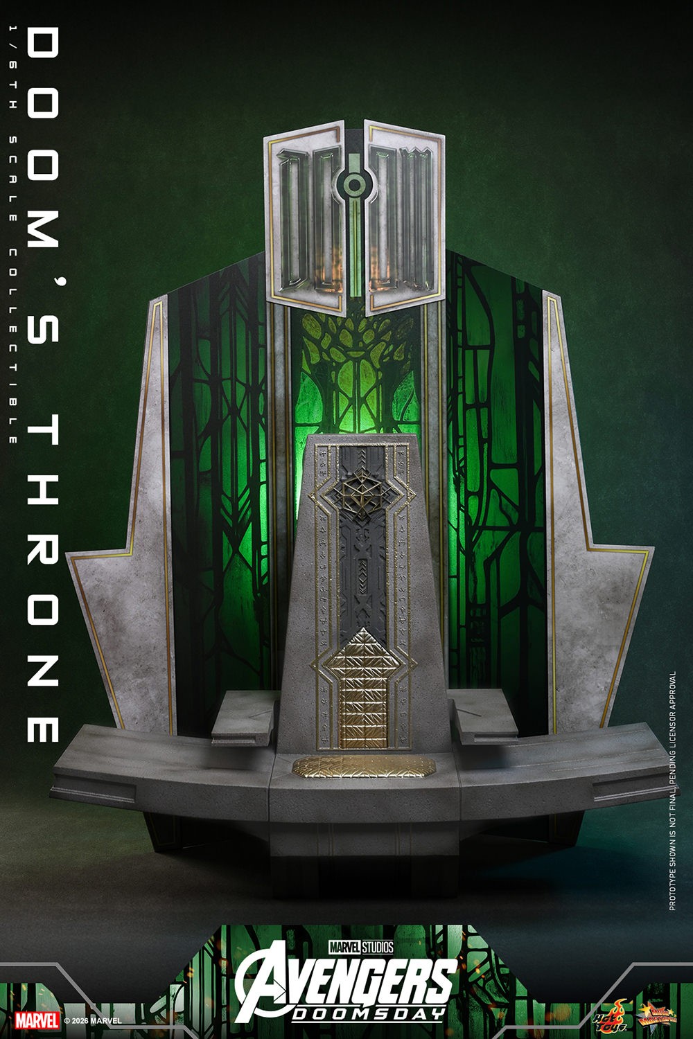 Doom's Throne Marvel Sixth Scale Figure Accessory