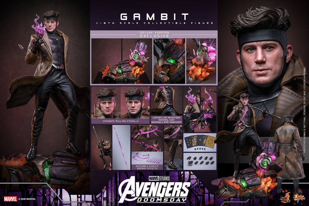 Gambit Marvel Sixth Scale Figure