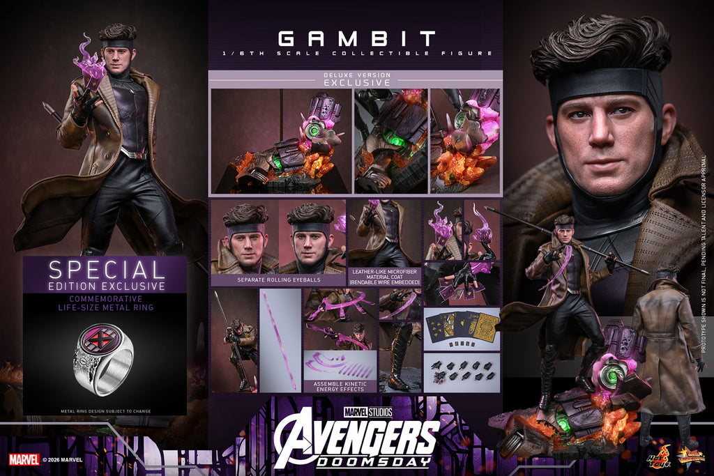 Gambit Marvel Sixth Scale Figure