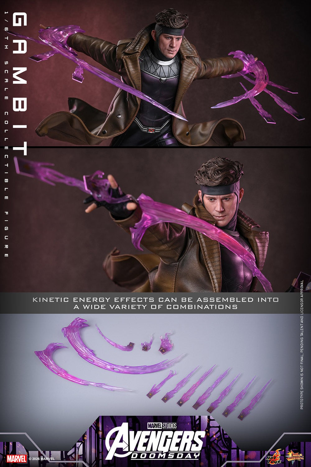 Gambit Marvel Sixth Scale Figure