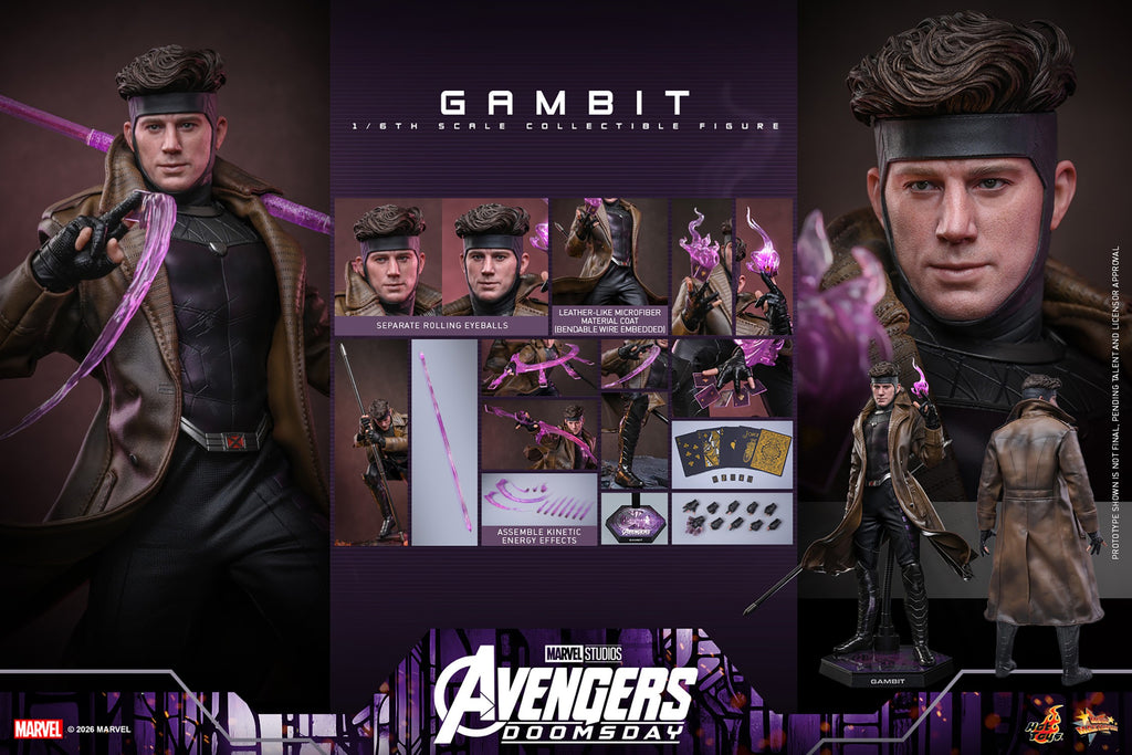 Gambit Marvel Sixth Scale Figure