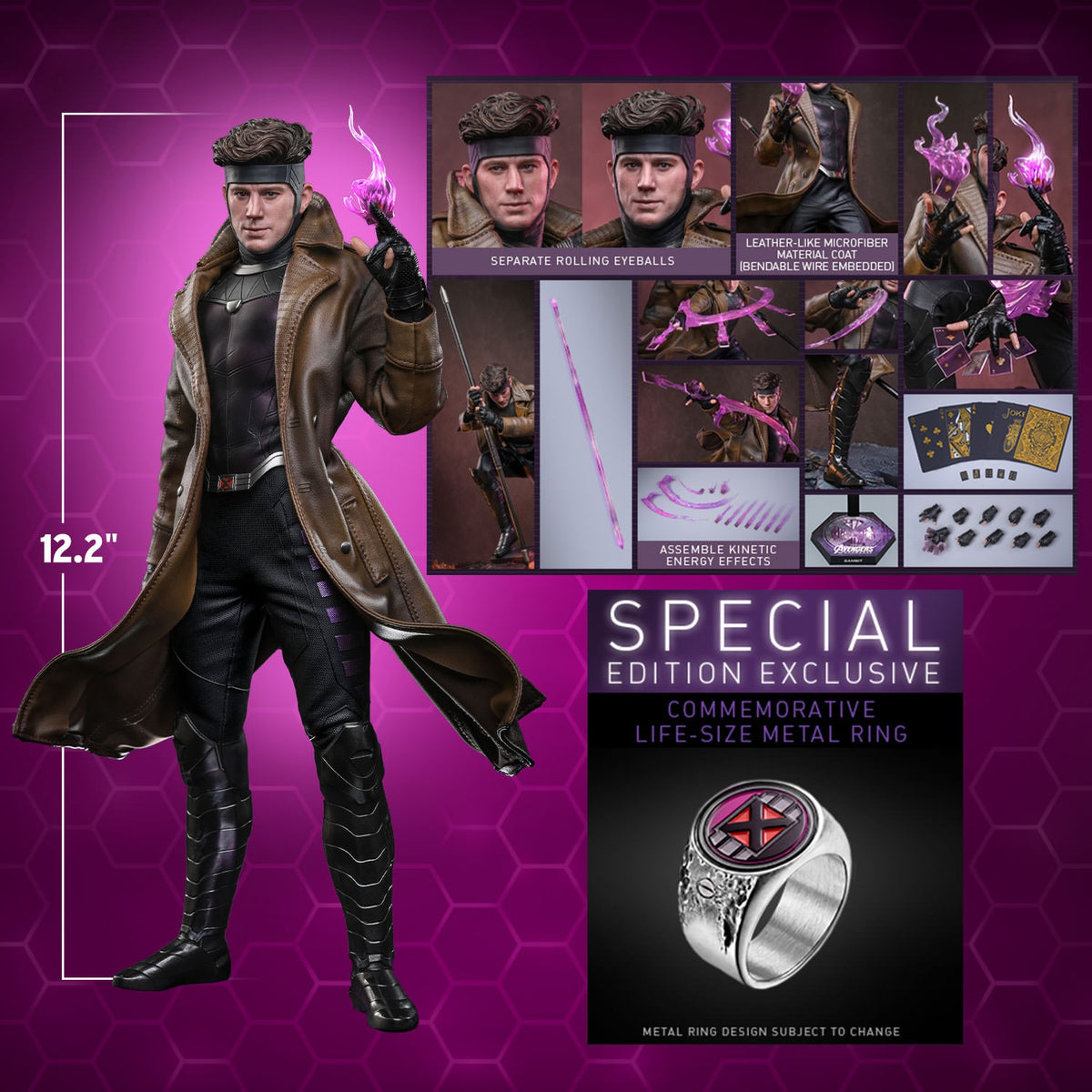 Gambit Marvel Sixth Scale Figure