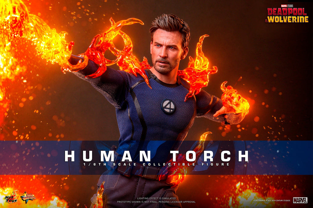 Human Torch Marvel Sixth Scale Figure