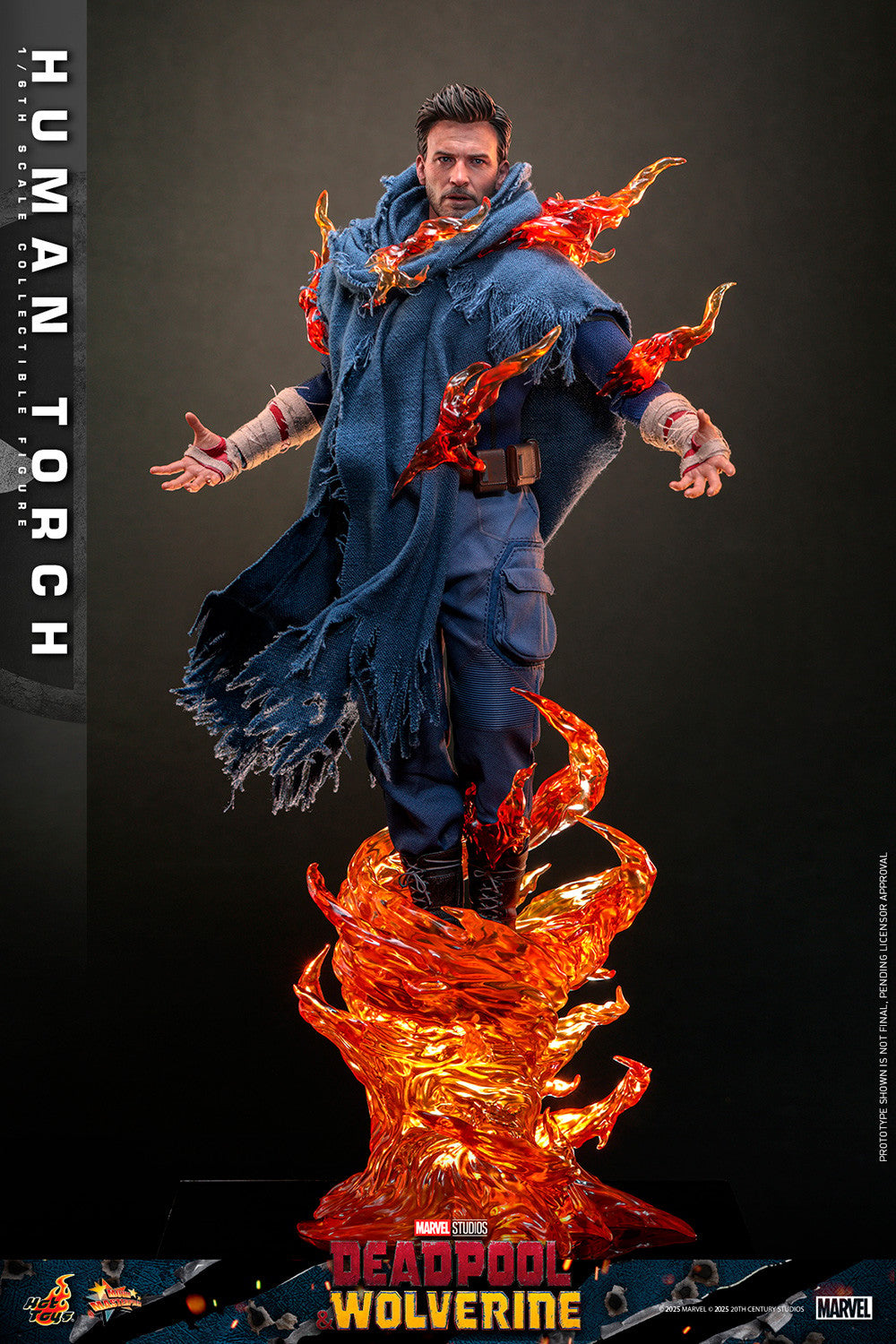 Human Torch Marvel Sixth Scale Figure