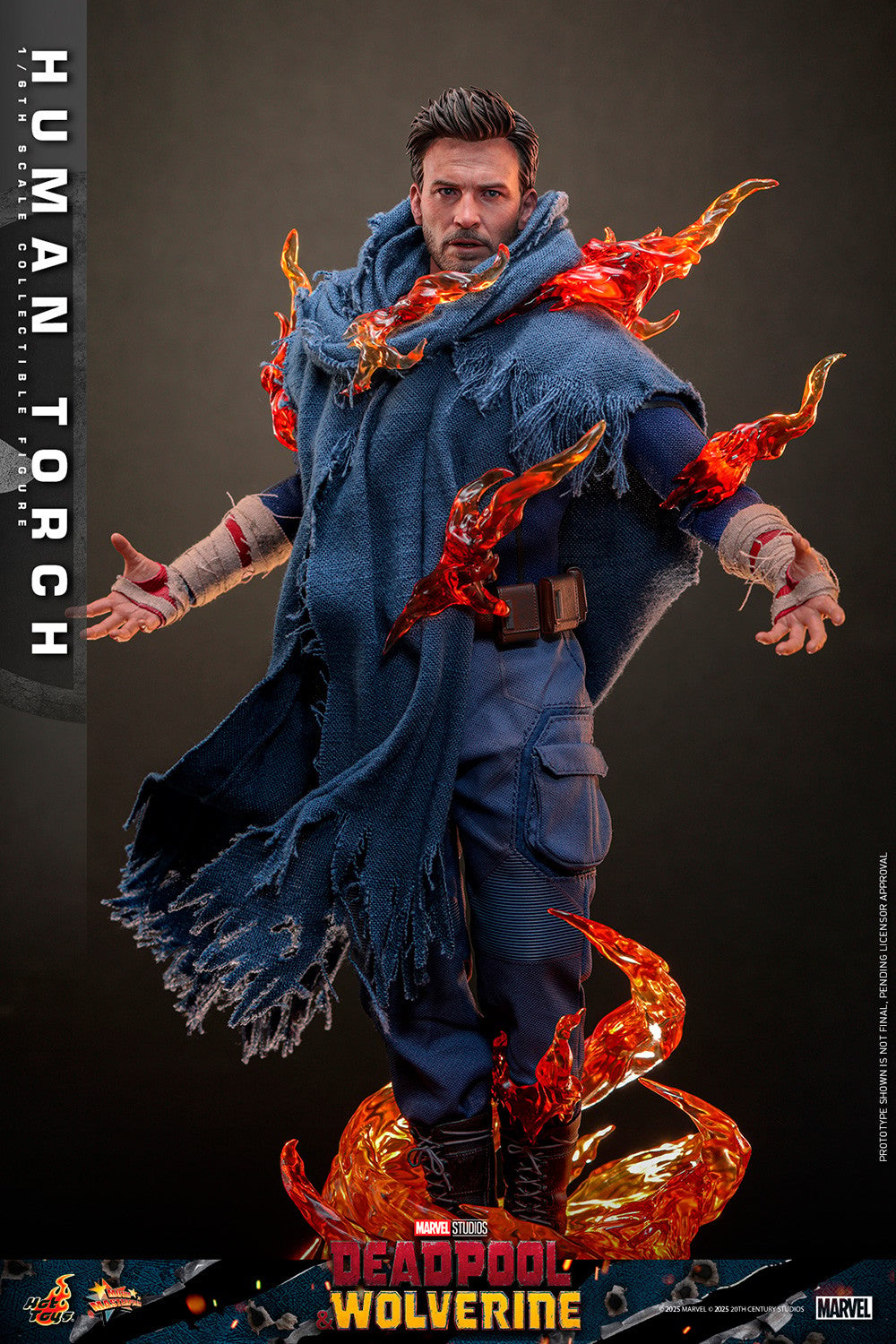 Human Torch Marvel Sixth Scale Figure