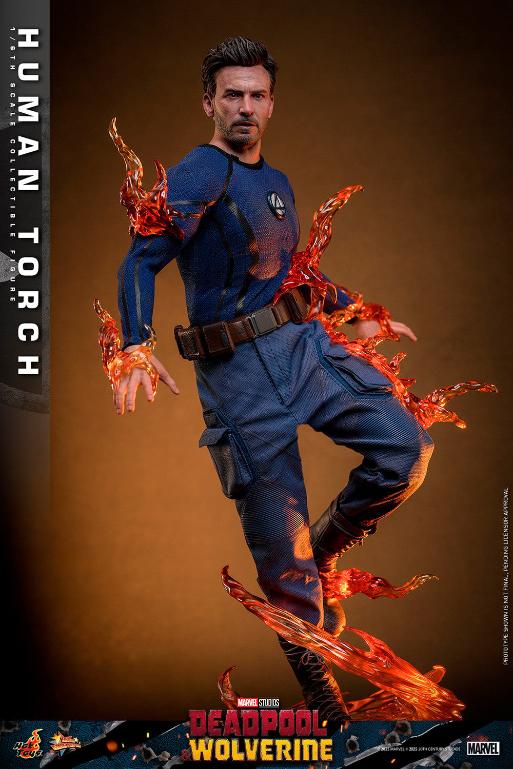 Human Torch Marvel Sixth Scale Figure