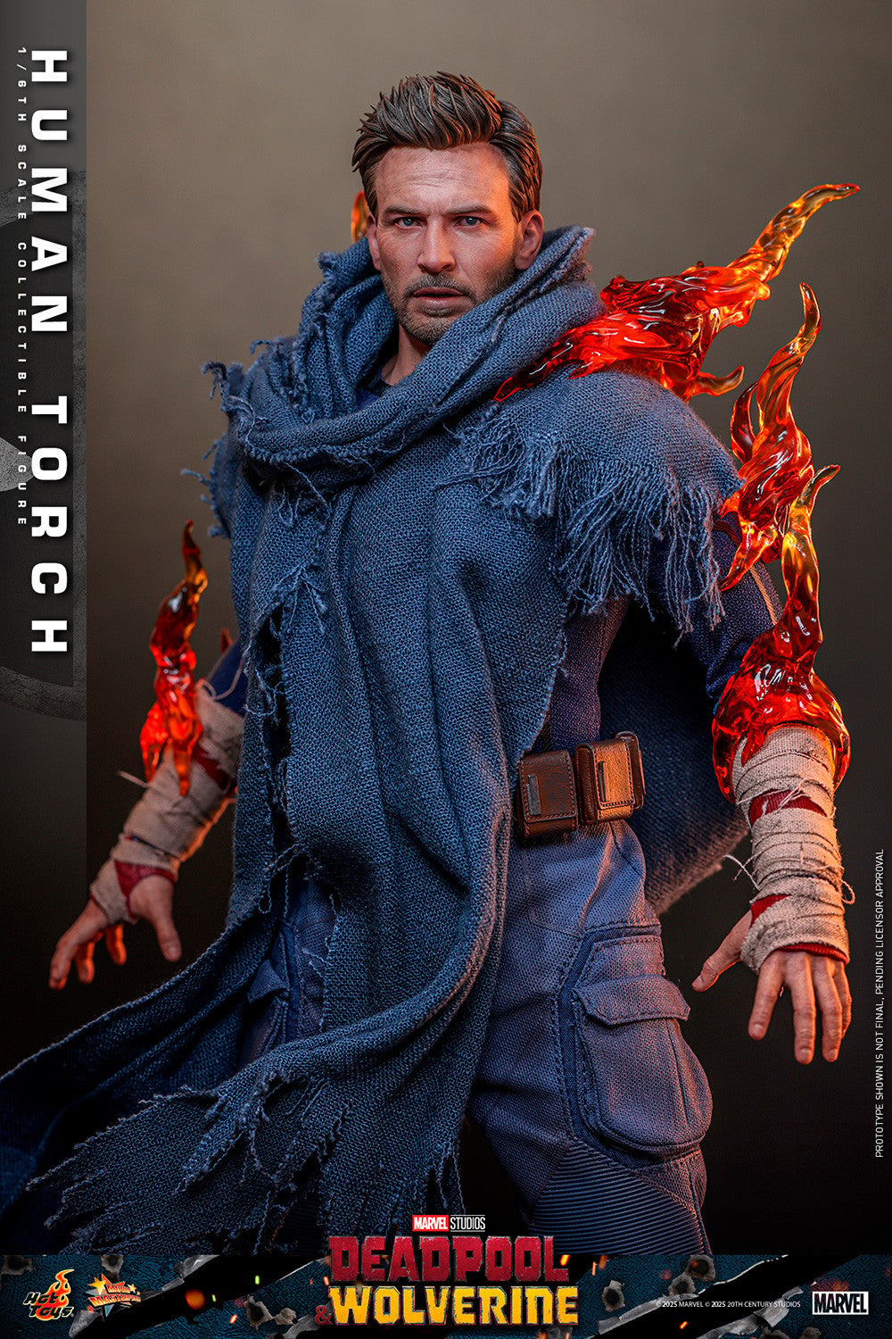 Human Torch Marvel Sixth Scale Figure