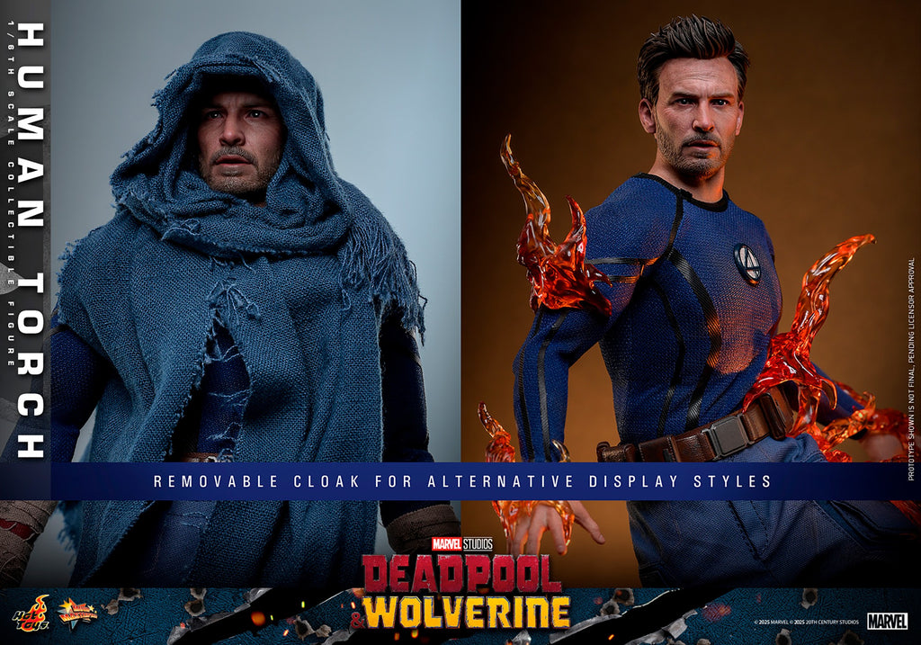 Human Torch Marvel Sixth Scale Figure